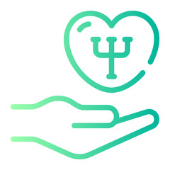 psychologist gradient icon