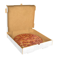 Pizza in a Box Isolated - 645521856