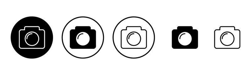 Camera icon set illustration. photo camera sign and symbol. photography icon.