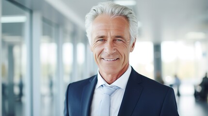 Naklejka premium portrait of senior professionals looking at the camera with an office