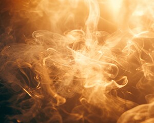 Smoke, haze, Stunning Macro Photography - golden light - backlit - subtle hues - magical - closeup - bokeh - high detail professional photograph