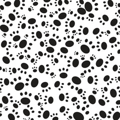 Fototapeta premium cat's footprints pattern. Random abstract background. Vector design