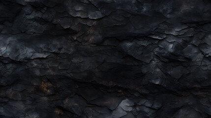 Seamless Tile - Charred Coal Wood Charcoal - Generative Ai