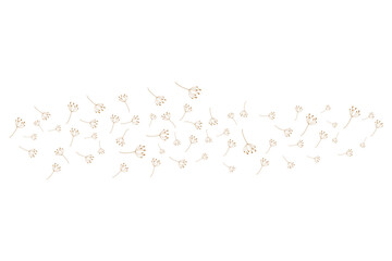 Dandelion Flower Logo Design Simple Vector Minimalist Symbol Template