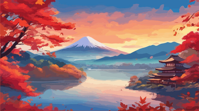 Japanese in autumn 