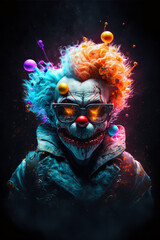 Clown with shades 