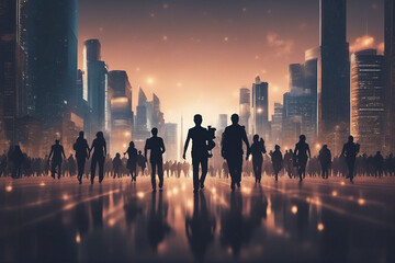 world population day background for wallpaper. copy space