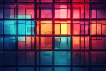 Papier Peint photo autocollant Coloré Colorful Glass Wall Panels Windows Background Multi Colored