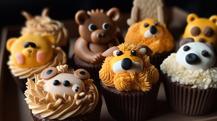 Sugar-Coated Zoo. Indulge in Carved Animal Figures Made from Cupcakes, Cookies, and Ice Cream....