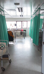 Interior of a hospital room