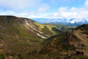 Climbing  Mount Adatara, Fukushima, Japan