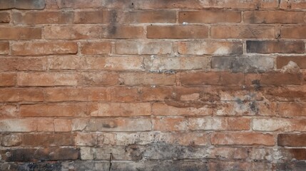 Old red brick wall background, abstract texture pattern backdrop