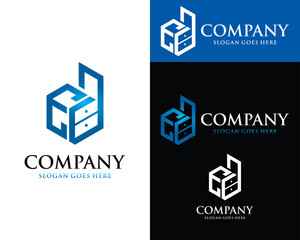 e and d letter cupboard logo