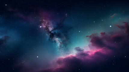Obraz na płótnie Canvas 星雲銀河の背景 No.006 The Background of the Nebula Galaxy Generative AI