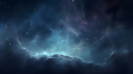 Naklejka na ściany i meble 星雲銀河の背景 No.042 The Background of the Nebula Galaxy Generative AI