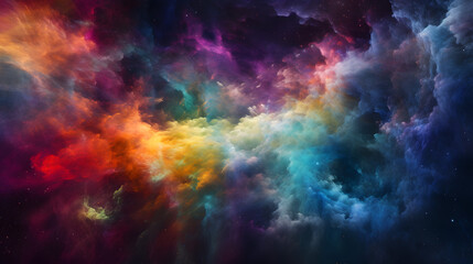 Fototapeta na wymiar 星雲銀河の背景 No.078 The Background of the Nebula Galaxy Generative AI