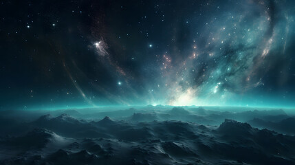 星雲銀河の背景 No.056  The Background of the Nebula Galaxy Generative AI