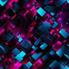 digital synthwave hot pinks and cyan seamless, pattern, texture, background