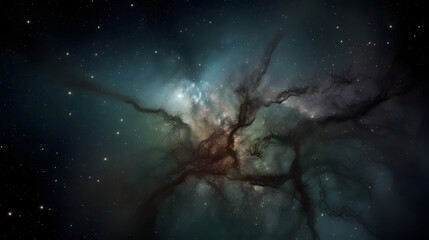 星雲銀河の背景 No.102  The Background of the Nebula Galaxy Generative AI