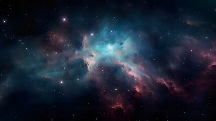 Fototapeta premium 星雲銀河の背景 No.106 The Background of the Nebula Galaxy Generative AI