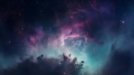 Obraz na płótnie Canvas 星雲銀河の背景 No.109 The Background of the Nebula Galaxy Generative AI