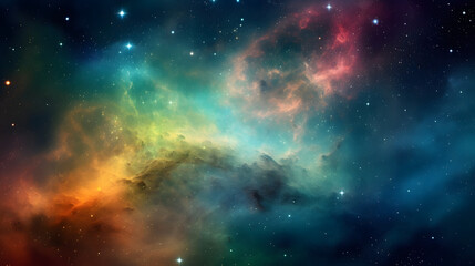 星雲銀河の背景 No.118  The Background of the Nebula Galaxy Generative AI