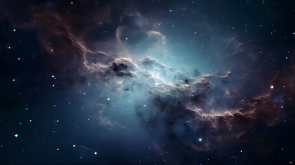 Obraz na płótnie Canvas 星雲銀河の背景 No.117 The Background of the Nebula Galaxy Generative AI