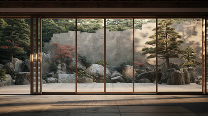 The gorgeous Fusuma sliding doors - obrazy, fototapety, plakaty