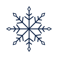 Snowflake variations icon. Snowflakes  ice crystal on transparent background. Winter symbol. Christmas logo sign. 