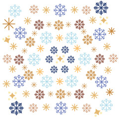 Modern Line Art Festive Design: Celebrate Christmas and the New Year with a beautifully crafted border of intricate snowflakes. 