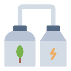 Biogas flat icon