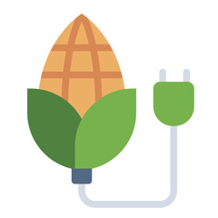 Biomass flat icon