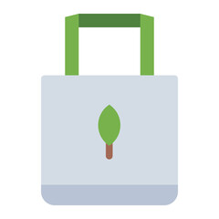 Eco Bag flat icon