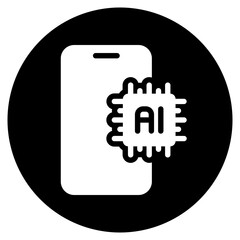 smartphone glyph icon