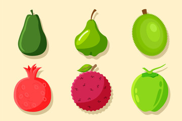 Set Collection of Fruit Element