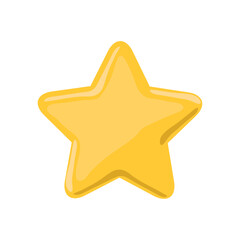 Vector star illustration on white background