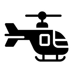 helicopter Solid icon