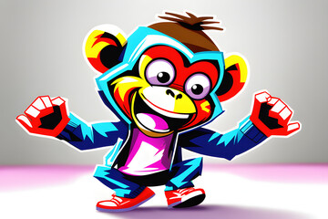 draw a dancing monkey.
Generative AI