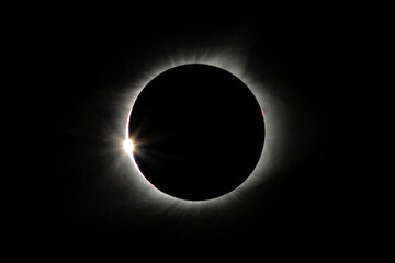 Solar Eclipse Diamond Ring Burst