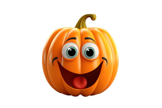 Funny Jack-o'-Lantern pumpkin Character halloween, smile face witch hat