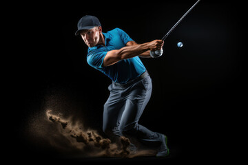 Classic Swing captures golfers using intermediate swings. Showing perfect and consistent form Focus on flow