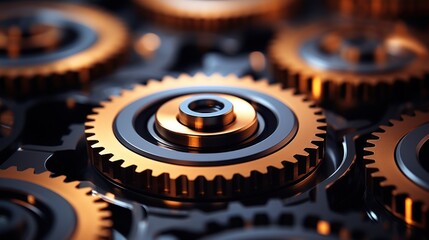 technology gear wheels composition background