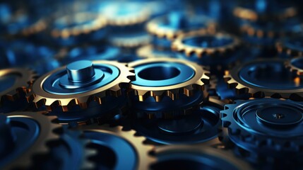 technology gear wheels composition background