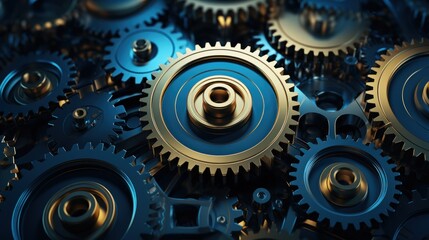 technology gear wheels composition background