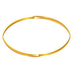 Golden islamic frame design concept clipart