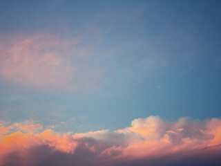 Evening cloud colors