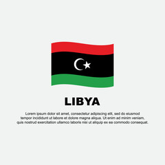 Libya Flag Background Design Template. Libya Independence Day Banner Social Media Post. Libya Background