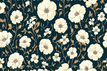 Seamless floral pattern. Flowers