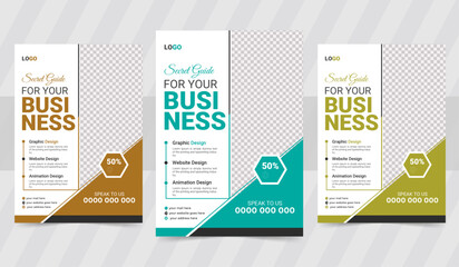 Business flyer design-vector illustration. secret business solution