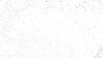 Distressed black texture. Dust overlay textured grain noise particles. Dark grainy texture on white background. 